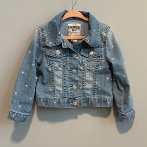 OshKosh B'gosh Denim Jacket with Pink Heart Details